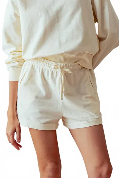 Urban Daizy Women's Drawstring Shorts In Cream In Neutral
