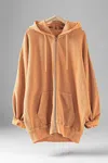 Urban Daizy Women's Emily Oversized Hoodie In Burnt Orange In Yellow