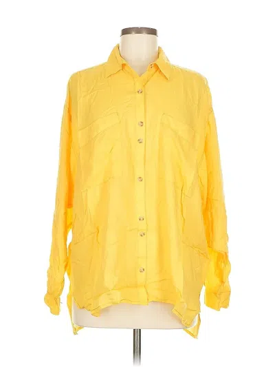 Urban Day Long Sleeve Button Down Shirt In Yellow
