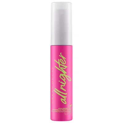 Urban Decay Mini All Nighter Hydrating Hyaluronic Acid Dewy Setting Spray 1 oz / 30 ml In White