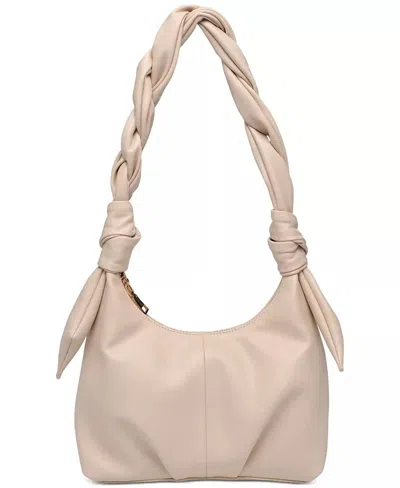 Urban Expression Women's Corey Braid Shoulder Bag In Almond In Beige