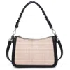 Urban Expression Women's London Crossbody Bag In Black In Beige