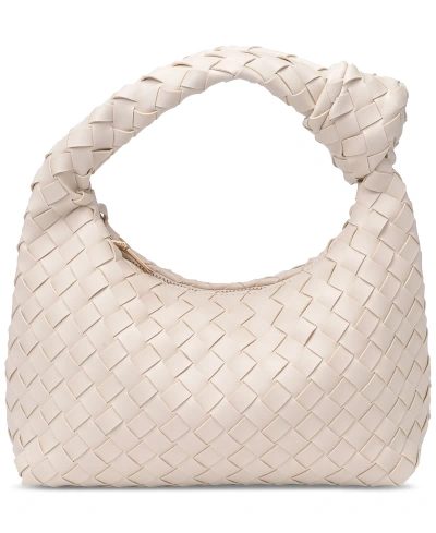 Urban Expressions Carmina Woven Knot Small Clutch In Ivory