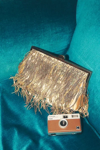 Urban Expressions Celesta Shimmer Hand Bag In Gold