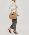 Urban Expressions Charlene Sherpa Top Hobo In Tan In Multi