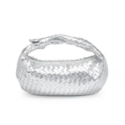 Urban Expressions Dollie Hobo Woven Bag In Silver