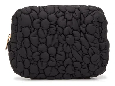Urban Expressions Floral Nylon Zip Pouch In Black