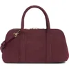 Urban Expressions Handbags Barrel Faux Suede Shoulder Bag In Burgundy