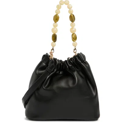 Urban Expressions Handbags Beaded Handle Crossbody Bag In Black