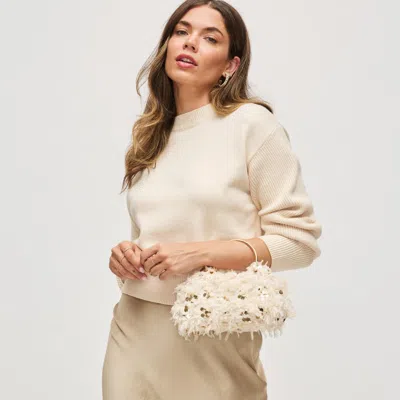 Urban Expressions Handbags Charlotte Evening Bag In White