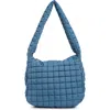 Urban Expressions Handbags Columbia Square Quilt Shoulder Bag In Denim