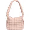 Urban Expressions Handbags Columbia Square Quilt Shoulder Bag In Rose