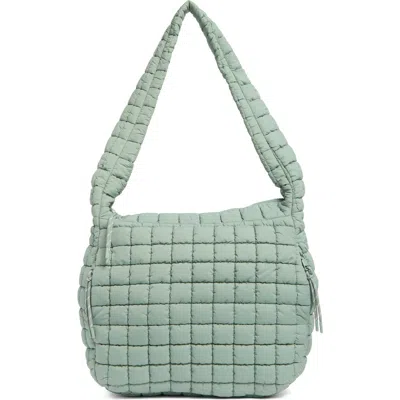 Urban Expressions Handbags Columbia Square Quilt Shoulder Bag In Sage