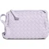 Urban Expressions Handbags Diamond Weave Crossbody Bag In Lilac