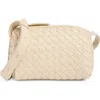 Urban Expressions Handbags Diamond Weave Crossbody Bag In Oat Milk