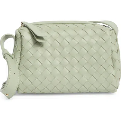 Urban Expressions Handbags Diamond Weave Crossbody Bag In Sage Green