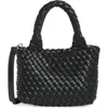 Urban Expressions Handbags Diamond Weave Satchel In Black