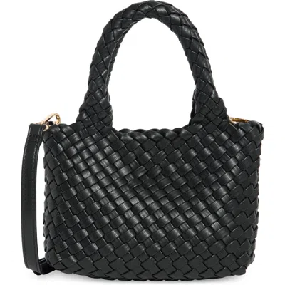 Urban Expressions Handbags Diamond Weave Satchel In Black