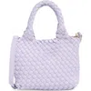 Urban Expressions Handbags Diamond Weave Satchel In Lilac