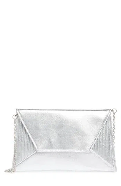Urban Expressions Handbags Envelope Clutch In Silver
