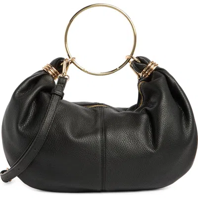 Urban Expressions Handbags Faux Leather Ring Top Handle Bag In Black