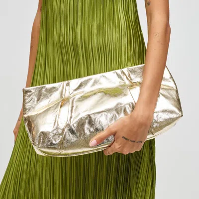 Urban Expressions Handbags Franny Clutch In Gold