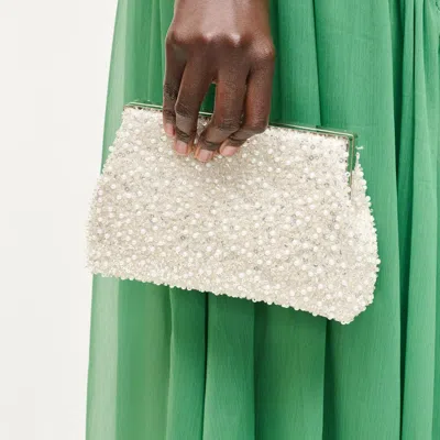 Urban Expressions Handbags Glitz Evening Bag In White
