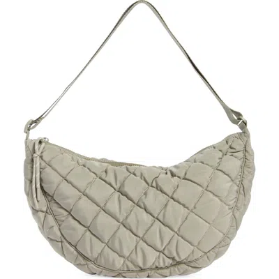 Urban Expressions Handbags Half Moon Quilted Shoulder Bag