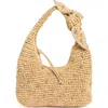 Urban Expressions Handbags Jessa Crystal Embellished Raffia Shoulder Bag In Brown