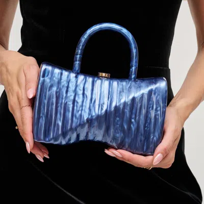 Urban Expressions Handbags Julie Evening Bag In Blue