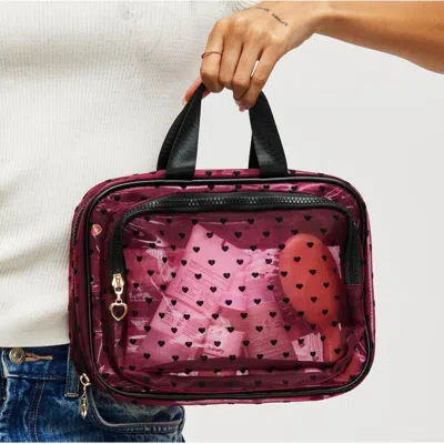 Urban Expressions Handbags Kiss & Carry Travel Organizer In Burgundy
