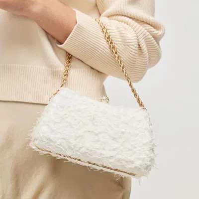 Urban Expressions Handbags Maxi Evening Bag In White