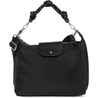 Urban Expressions Handbags Nylon Flap Crossbody Bag In Black