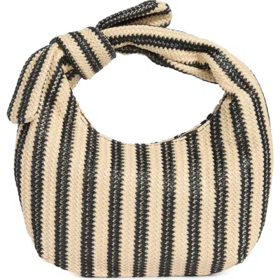 Urban Expressions Handbags Penny Woven Shoulder Bag In Black