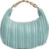 Urban Expressions Handbags Pleated Chain Shoulder Bag In Blue