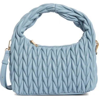 Urban Expressions Handbags Pleated Shoulder Bag In Blue