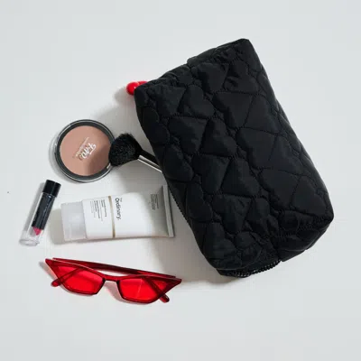 Urban Expressions Handbags Pull My Heart Cosmetic & Travel Organizer Pouch In Black