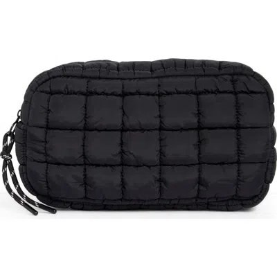 Urban Expressions Handbags Quilted Nylon Cosmetic Pouch In Black
