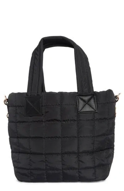 Urban Expressions Handbags Quilted Nylon Tote Bag In Black