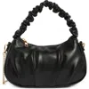 Urban Expressions Handbags Ruched Shoulder Bag In Black