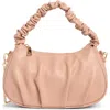 Urban Expressions Handbags Ruched Shoulder Bag In Pink