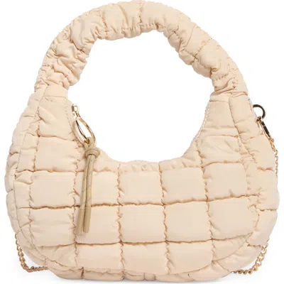 Urban Expressions Handbags Small Nylon Hobo Bag In White