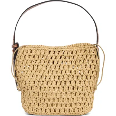 Urban Expressions Handbags Straw Bucket Bag In Brown