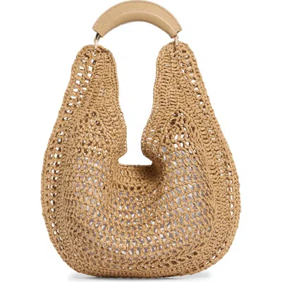 Urban Expressions Handbags Straw Hobo Shoulder Bag In Brown
