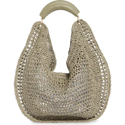 Urban Expressions Handbags Straw Hobo Shoulder Bag In Green