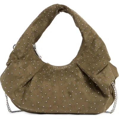 Urban Expressions Handbags Studded Hobo Bag In Green