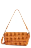 Urban Expressions Handbags Weave Convertible Shoulder Bag In Orange