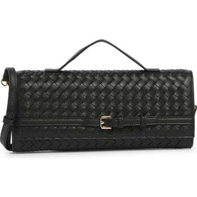Urban Expressions Handbags Woven Convertible Clutch In Black