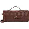 Urban Expressions Handbags Woven Convertible Clutch In Brown