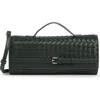 Urban Expressions Handbags Woven Convertible Clutch In Green